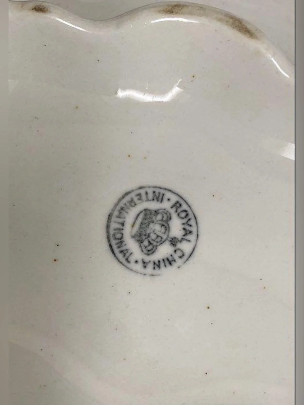 Vintage Royal China International Pink Floral Ceramic Tureen Dish W/Lid